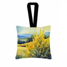 Load image into Gallery viewer, Kentucky Goldenrod in Watercolor Hanging Square Fabric Ornament 3.5 × 3.5