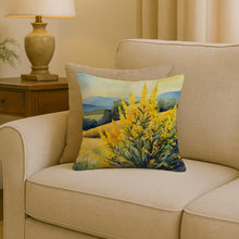 Load image into Gallery viewer, Kentucky Goldenrod in Watercolor Throw Pillow