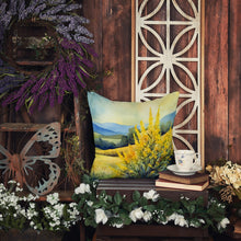 Load image into Gallery viewer, Kentucky Goldenrod in Watercolor Throw Pillow