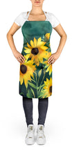 Load image into Gallery viewer, Kentucky Goldenrod in Watercolor Apron – Artist-Designed Kitchen, BBQ &amp; Craft Apron