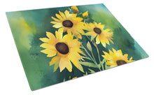 Load image into Gallery viewer, Kentucky Goldenrod in Watercolor Glass Cutting Boards – Durable, Decorative Kitchen Art Large
