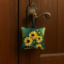 Load image into Gallery viewer, Kentucky Goldenrod in Watercolor Hanging Square Fabric Ornament 3.5 × 3.5