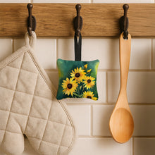 Load image into Gallery viewer, Kentucky Goldenrod in Watercolor Hanging Square Fabric Ornament 3.5 × 3.5