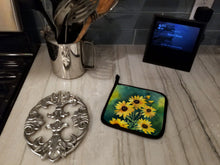 Load image into Gallery viewer, Kentucky Goldenrod in Watercolor Pair of Pot Holders