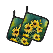 Load image into Gallery viewer, Kentucky Goldenrod in Watercolor Pair of Pot Holders