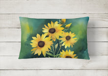 Load image into Gallery viewer, Kentucky Goldenrod in Watercolor Fabric Decorative Pillow