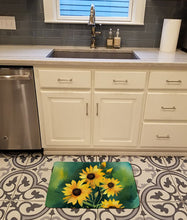 Load image into Gallery viewer, Kentucky Goldenrod in Watercolor Memory Foam Kitchen Mat