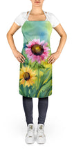 Load image into Gallery viewer, Kentucky Goldenrod in Watercolor Apron – Artist-Designed Kitchen, BBQ &amp; Craft Apron