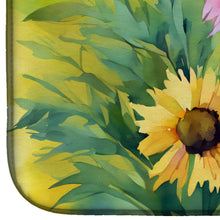 Load image into Gallery viewer, Kentucky Goldenrod in Watercolor Dish Drying Mat