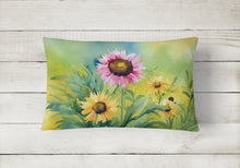 Load image into Gallery viewer, Kentucky Goldenrod in Watercolor Fabric Decorative Pillow