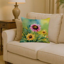Load image into Gallery viewer, Kentucky Goldenrod in Watercolor Throw Pillow