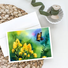Load image into Gallery viewer, Kentucky Goldenrod in Watercolor Greeting Cards -  Blank Note Cards – 8-Pack of Artist-Designed Cards with Envelopes