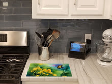 Load image into Gallery viewer, Kentucky Goldenrod in Watercolor Glass Cutting Boards – Durable, Decorative Kitchen Art Large
