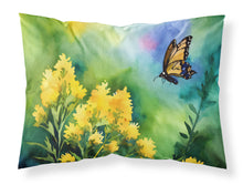 Load image into Gallery viewer, Kentucky Goldenrod in Watercolor Fabric Standard Pillowcase – Artistic Decorative Front, White Back
