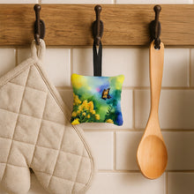 Load image into Gallery viewer, Kentucky Goldenrod in Watercolor Hanging Square Fabric Ornament 3.5 × 3.5