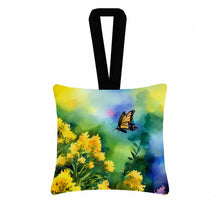 Load image into Gallery viewer, Kentucky Goldenrod in Watercolor Hanging Square Fabric Ornament 3.5 × 3.5