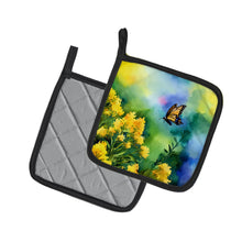 Load image into Gallery viewer, Kentucky Goldenrod in Watercolor Pair of Pot Holders