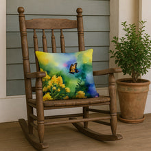 Load image into Gallery viewer, Kentucky Goldenrod in Watercolor Throw Pillow