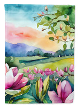 Load image into Gallery viewer, Louisiana Magnolias in Watercolor House Flag
