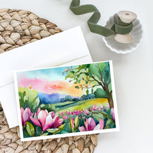 Load image into Gallery viewer, Louisiana Magnolias in Watercolor Greeting Cards -  Blank Note Cards – 8-Pack of Artist-Designed Cards with Envelopes