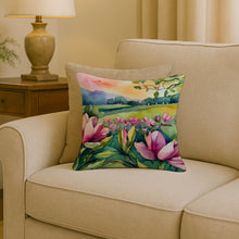 Load image into Gallery viewer, Louisiana Magnolias in Watercolor Throw Pillow