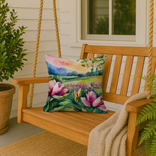 Load image into Gallery viewer, Louisiana Magnolias in Watercolor Throw Pillow