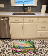 Load image into Gallery viewer, Louisiana Magnolias in Watercolor Memory Foam Kitchen Mat