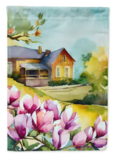 Load image into Gallery viewer, Louisiana Magnolias in Watercolor House Flag