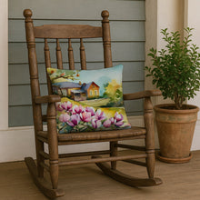 Load image into Gallery viewer, Louisiana Magnolias in Watercolor Throw Pillow