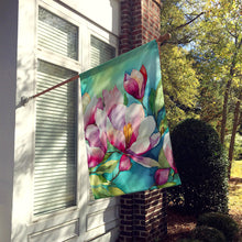 Load image into Gallery viewer, Louisiana Magnolias in Watercolor House Flag