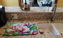 Load image into Gallery viewer, Louisiana Magnolias in Watercolor Dish Drying Mat