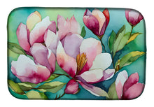 Load image into Gallery viewer, Louisiana Magnolias in Watercolor Dish Drying Mat