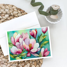 Load image into Gallery viewer, Louisiana Magnolias in Watercolor Greeting Cards -  Blank Note Cards – 8-Pack of Artist-Designed Cards with Envelopes