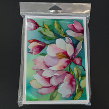 Load image into Gallery viewer, Louisiana Magnolias in Watercolor Greeting Cards -  Blank Note Cards – 8-Pack of Artist-Designed Cards with Envelopes