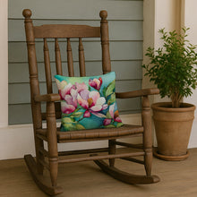 Load image into Gallery viewer, Louisiana Magnolias in Watercolor Throw Pillow