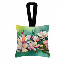 Load image into Gallery viewer, Louisiana Magnolias in Watercolor Hanging Square Fabric Ornament 3.5 × 3.5