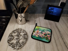 Load image into Gallery viewer, Louisiana Magnolias in Watercolor Pair of Pot Holders