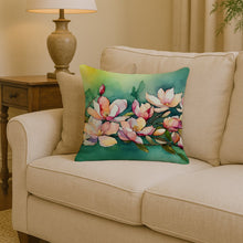 Load image into Gallery viewer, Louisiana Magnolias in Watercolor Throw Pillow