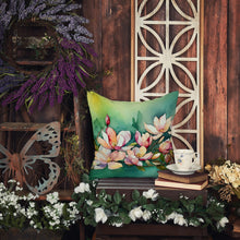 Load image into Gallery viewer, Louisiana Magnolias in Watercolor Throw Pillow