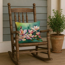 Load image into Gallery viewer, Louisiana Magnolias in Watercolor Throw Pillow