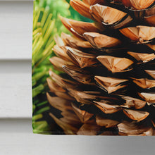 Load image into Gallery viewer, Maine White Pine Cone and Tassels in Watercolor House Flag