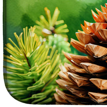 Load image into Gallery viewer, Maine White Pine Cone and Tassels in Watercolor Dish Drying Mat