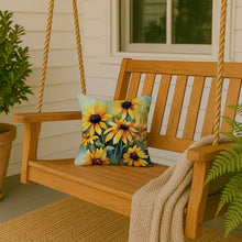 Load image into Gallery viewer, Maryland Black-Eyed Susans in Watercolor Throw Pillow