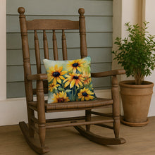 Load image into Gallery viewer, Maryland Black-Eyed Susans in Watercolor Throw Pillow