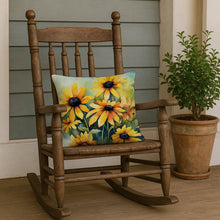 Load image into Gallery viewer, Maryland Black-Eyed Susans in Watercolor Throw Pillow