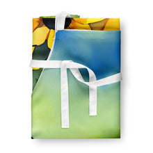 Load image into Gallery viewer, Maryland Black-Eyed Susans in Watercolor Apron – Artist-Designed Kitchen, BBQ &amp; Craft Apron