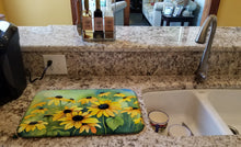 Load image into Gallery viewer, Maryland Black-Eyed Susans in Watercolor Dish Drying Mat