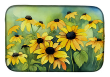 Load image into Gallery viewer, Maryland Black-Eyed Susans in Watercolor Dish Drying Mat