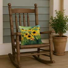 Load image into Gallery viewer, Maryland Black-Eyed Susans in Watercolor Throw Pillow