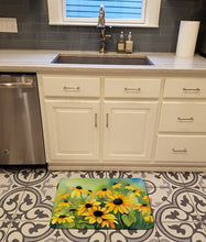 Load image into Gallery viewer, Maryland Black-Eyed Susans in Watercolor Memory Foam Kitchen Mat